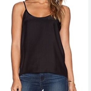 NWT ATM Silk Camisole with Adjustable Straps Black Size XS